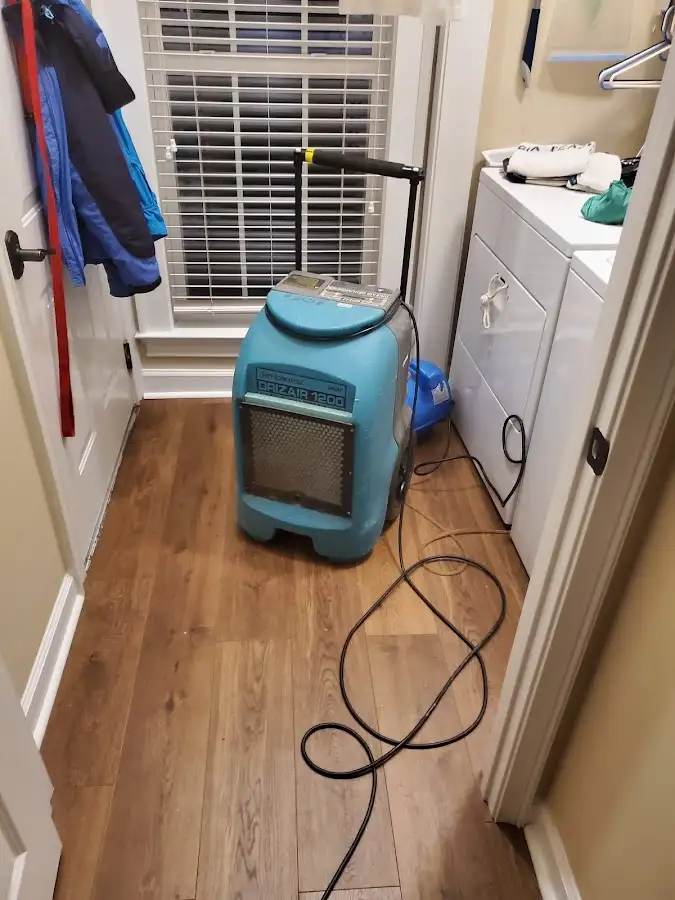 Commercial dehumidifier deployed for Flood Damage Cleanup in Leacock